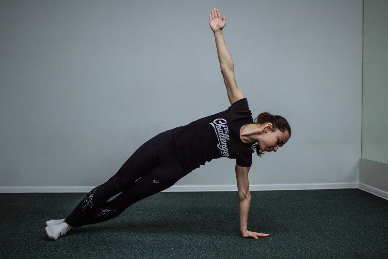 Планка с разворотом