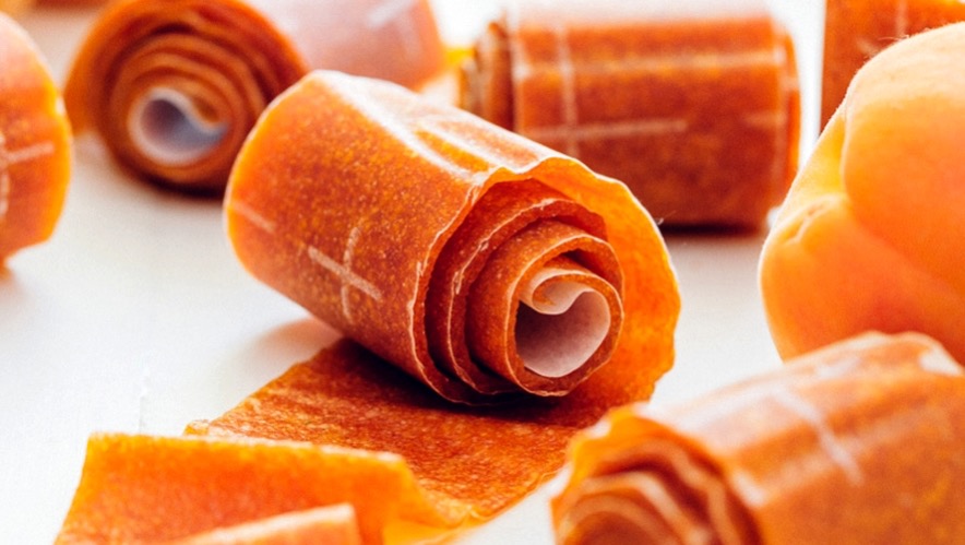 Веганская сладость яблочно-абрикосовая пастила