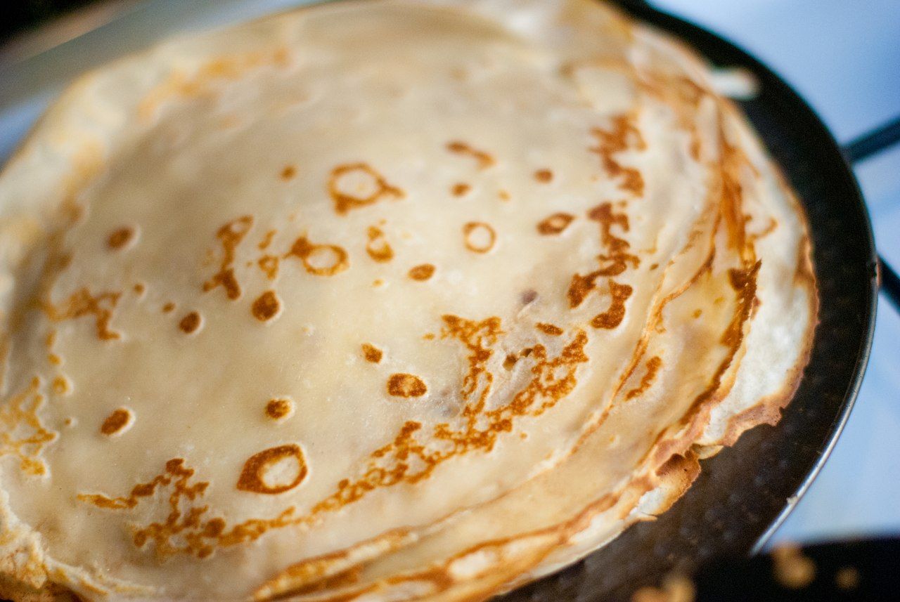 Веганские блины из льняной муки с кокосовым молоком