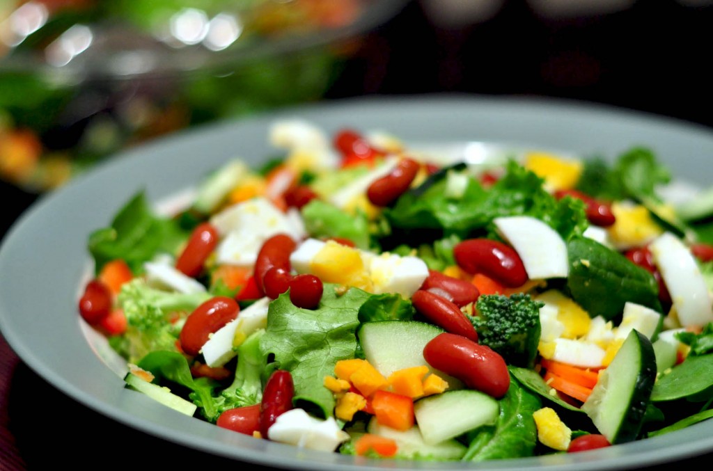 Веганские салаты